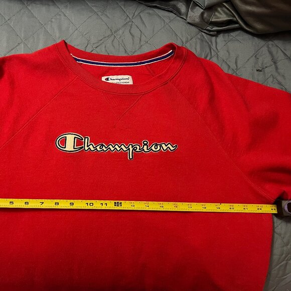 90's Champion Red Crewneck Sweatshirt - Picture 6 of 6
